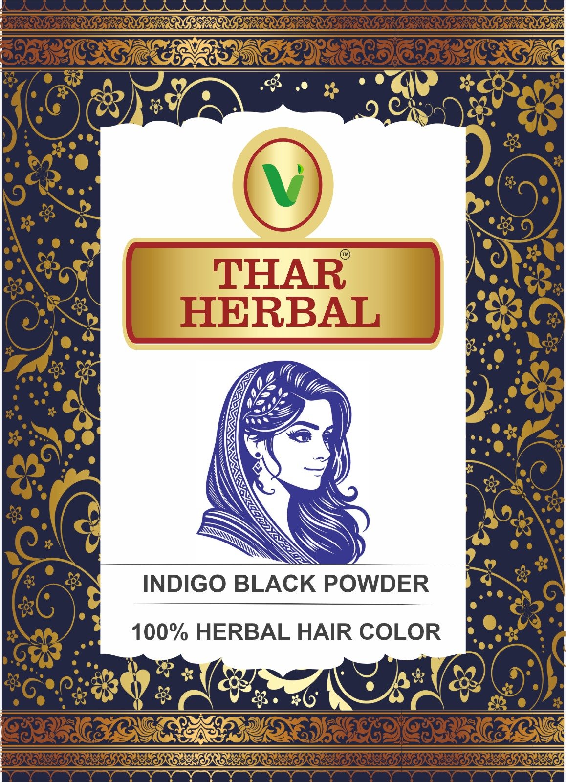 indigo black powder